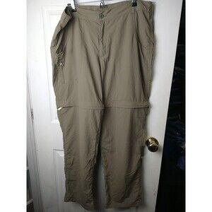 White Sierra Brown Convertible Pocket Pants. Size 1X